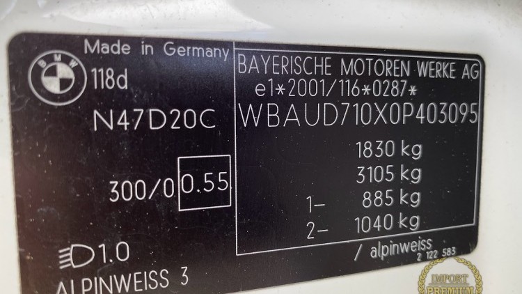 BMW S&eacute;rie 1 - 118 d Pack M