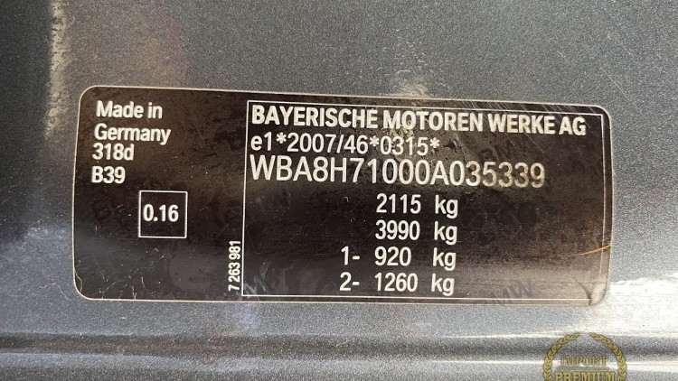 BMW S&eacute;rie 3 - 318 da Touring Extras PACK M